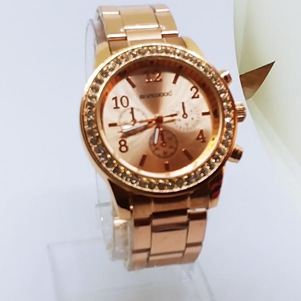 Austrian Crystal Watch Rose Gold Stainless Steel
